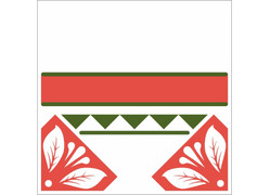 Кант к ковру в славянском стиле майолика А-ля рус